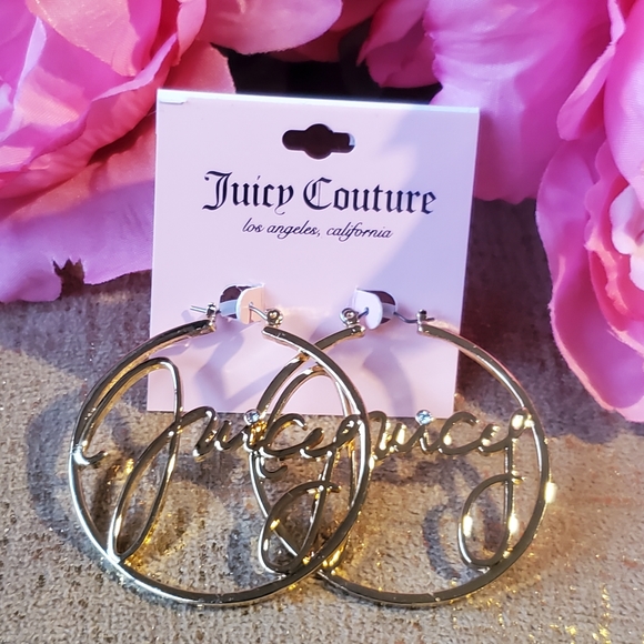 Juicy Couture Hoop Earrings 💞 - Picture 1 of 10